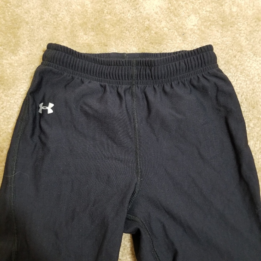 UnderArmour Youth Yoga Drawstring Pants, Black - L